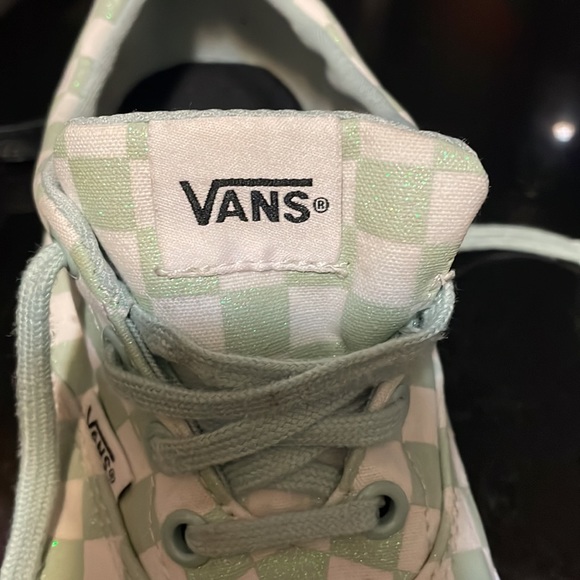 Vans Women's OTW Doheny Glitter Green White Checker Skate Shoes Sneakers 7.5 - Picture 2 of 7
